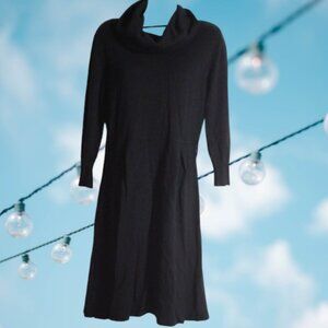 AB Studio Classic Black Long Sleeve Dress Size Large